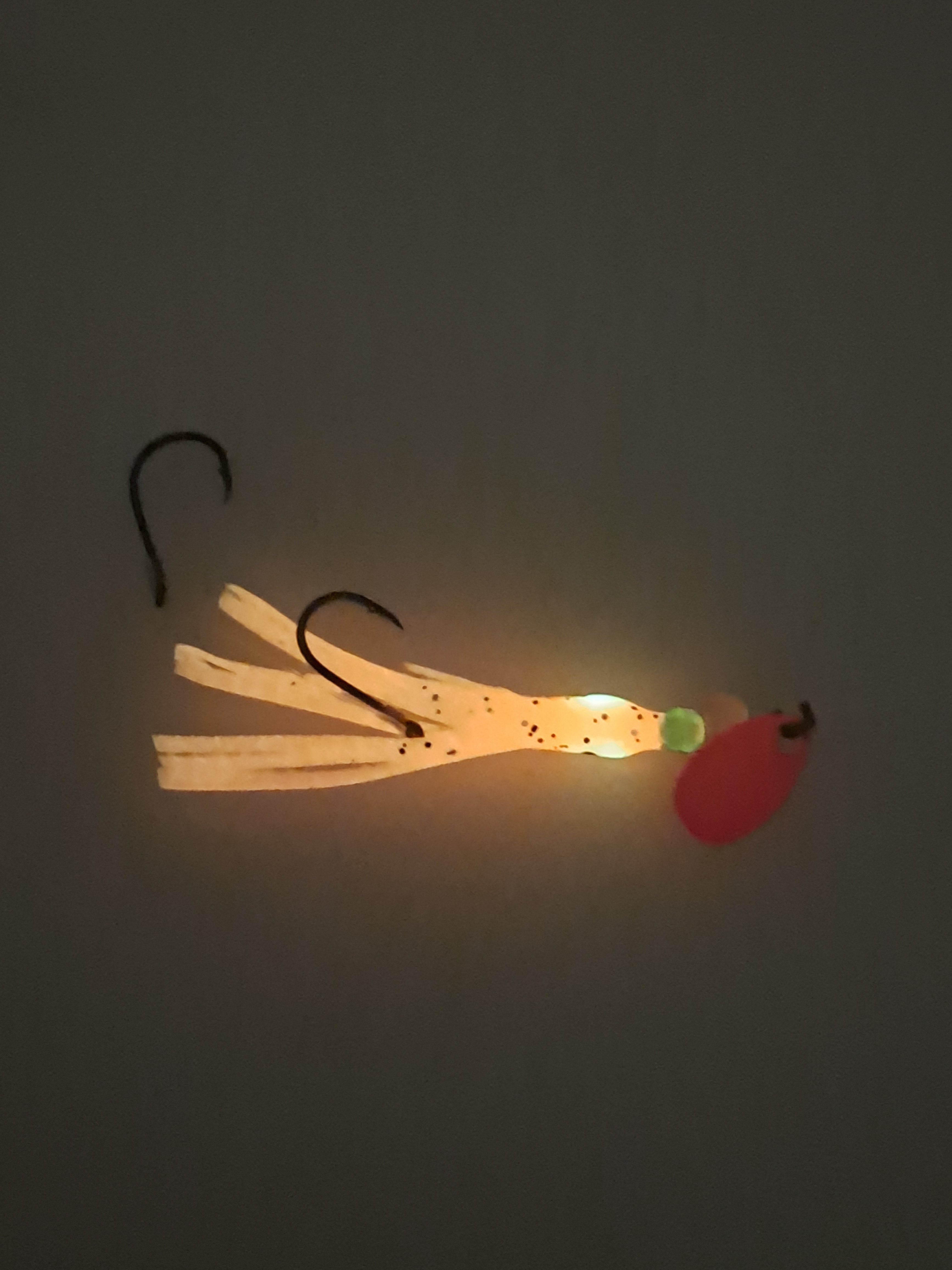 Needle micro hoochie with glow